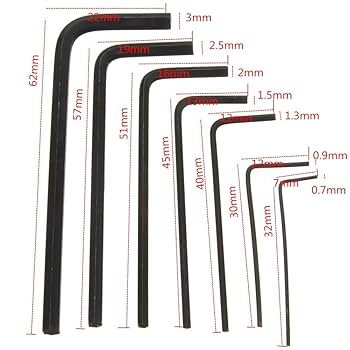 Amazon | Lelinta 7 Piece Mini Micro Hexagon Hex Allen Key